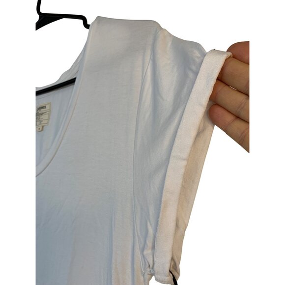 LAgence White S/S Scoop Neck Rayon Blend Luxury Shirt Dress Size S 8694 - Picture 9 of 10